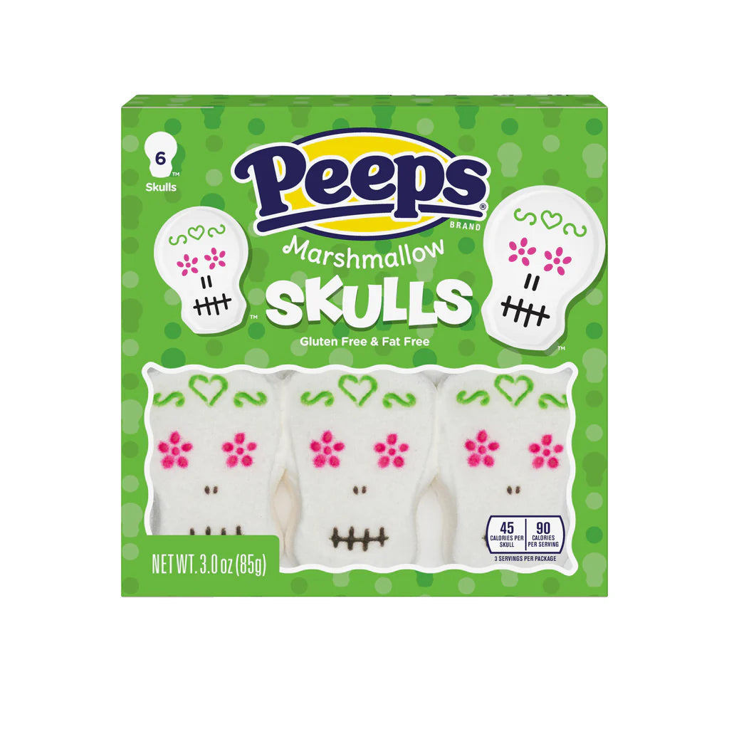 Peeps Marshmallow Skulls 6ct