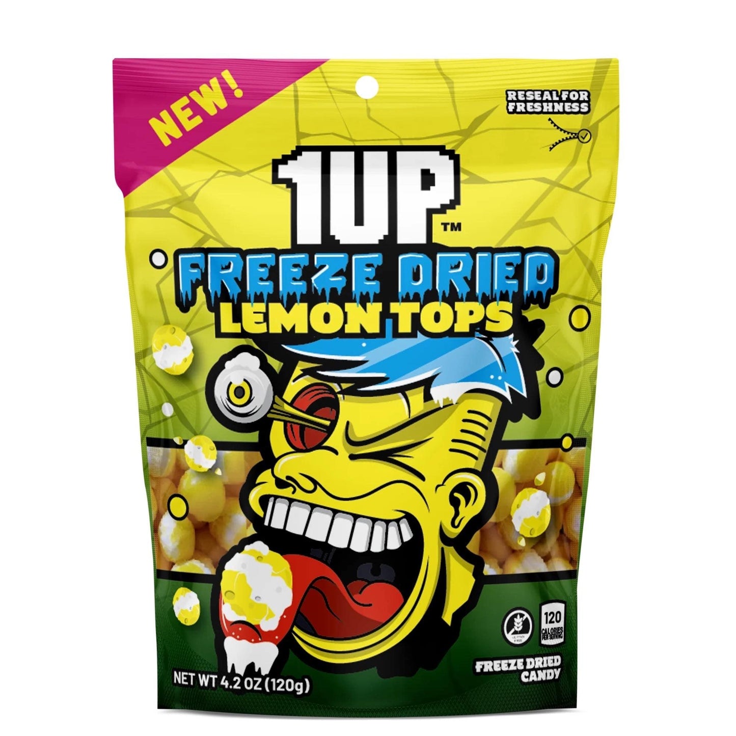 1UP Freeze Dried Lemon Tops (57g) - Central Sweet Supply