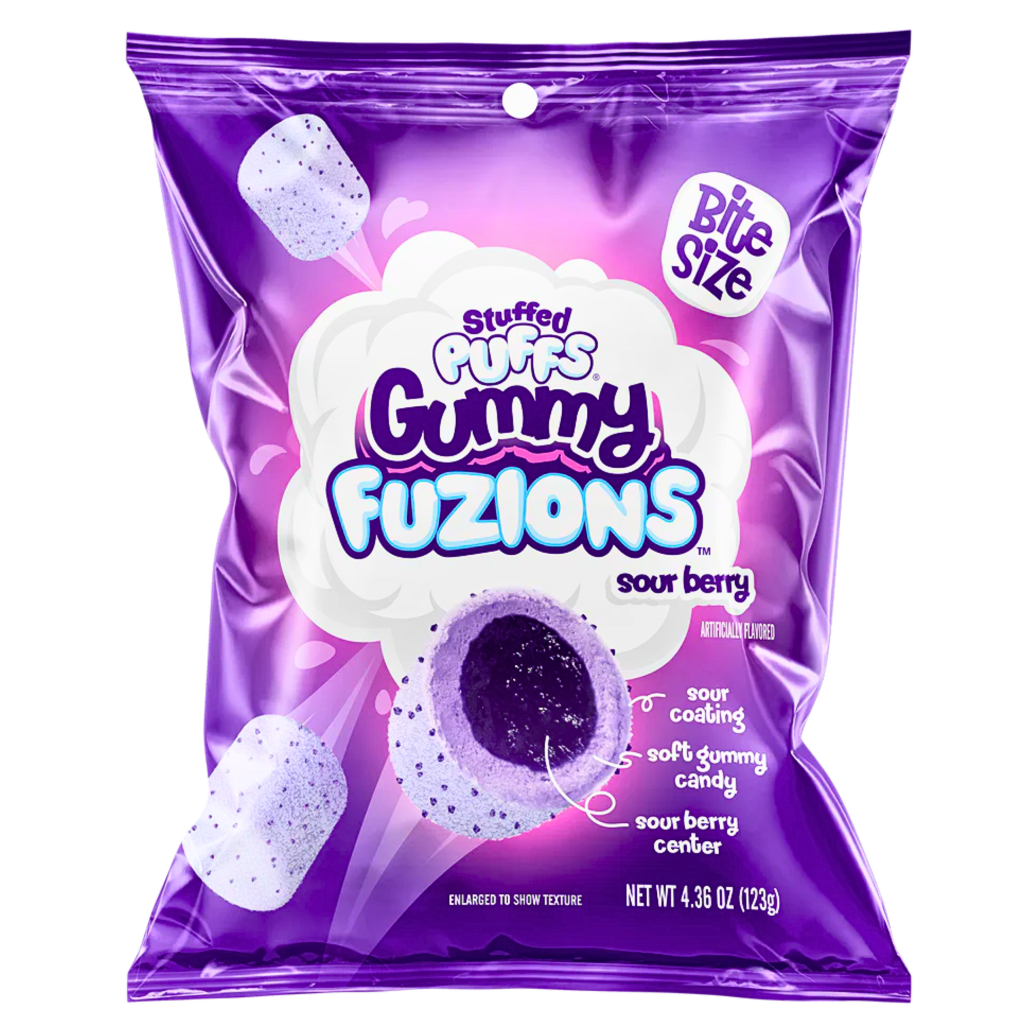 Stuffed Puffs Gummy Fuzions Sour Berry 123g