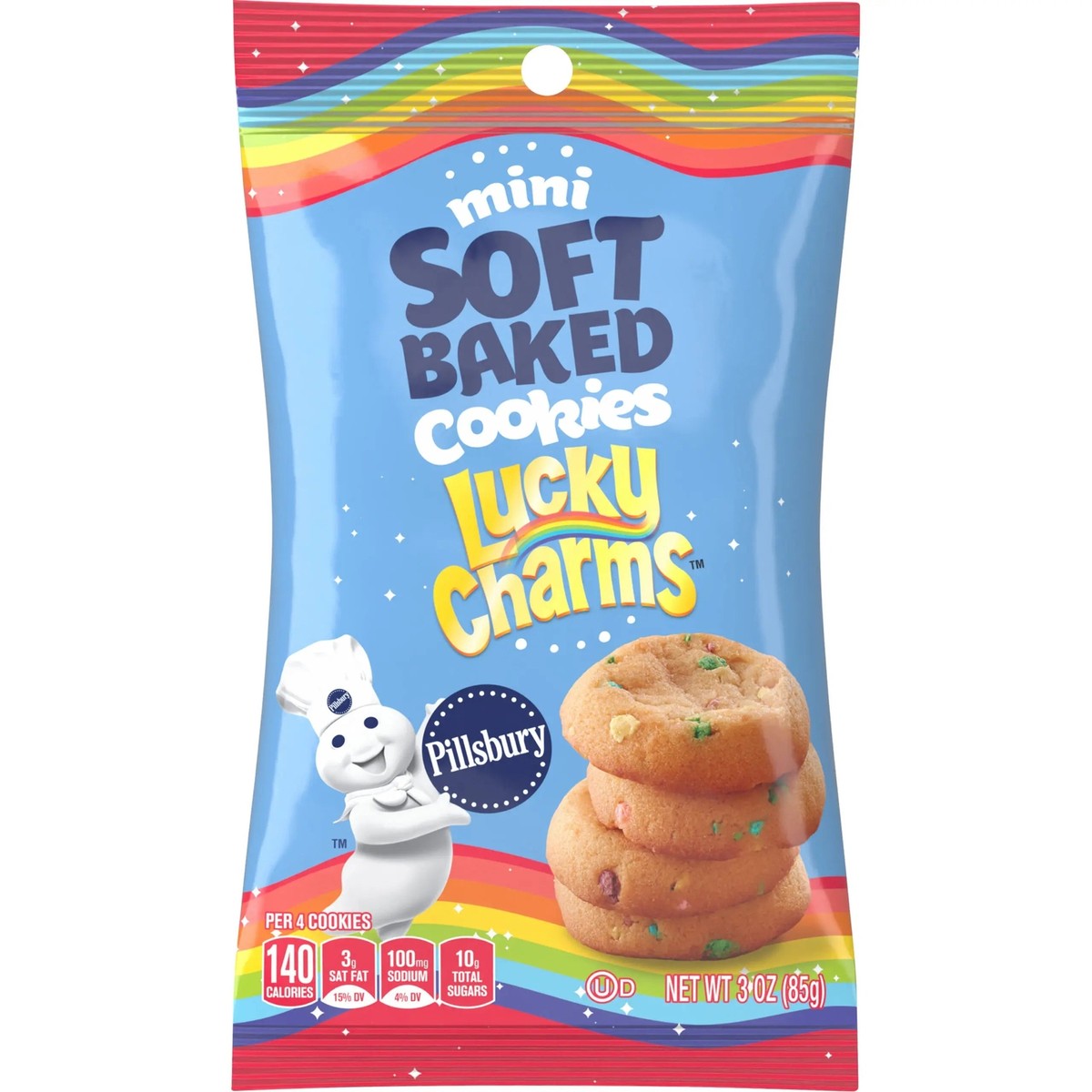 Pillsbury Mini Soft Baked Cookies Lucky Charms 3oz