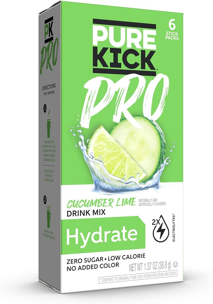 Pure Kick Pro Cucumber Lime Drink Mix 6ct