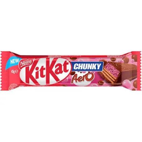 Nestle KitKat Chunk Aero Strawberry 45g (Australia)
