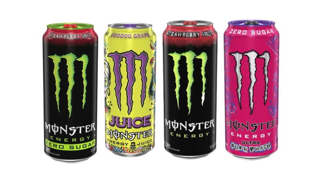Monster Energy New USA Flavours Bundle 4 x 473ml