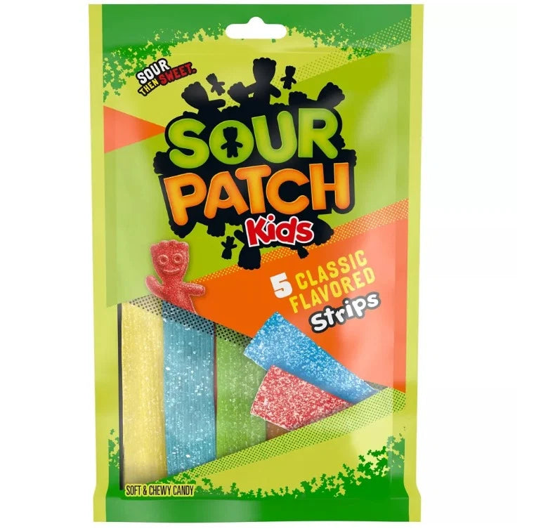 Sour Patch Kids 5 Classic Flavored Strips 3.5oz