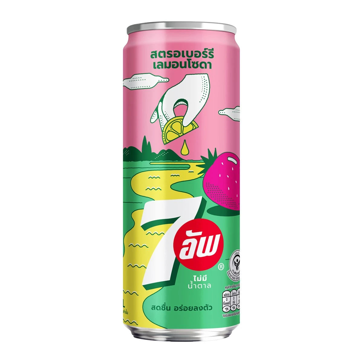 7up Strawberry Lemon Soda (Thailand) 325ml