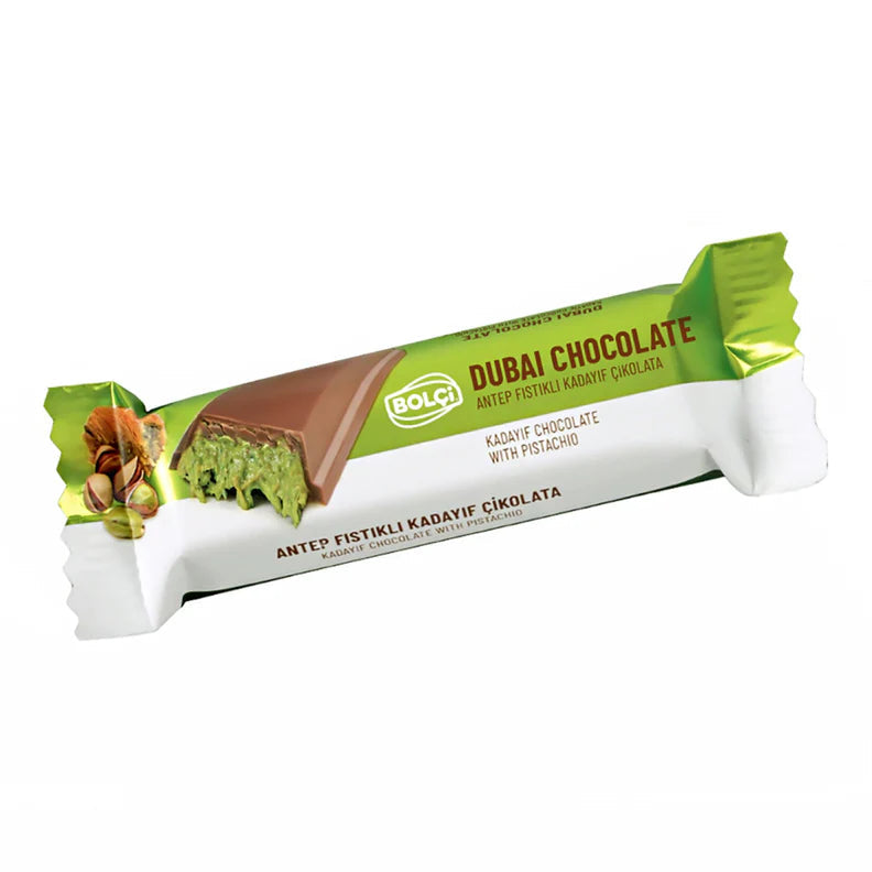 Bolci Dubai Pistachio Kunafa Chocolate Bar (30g)
