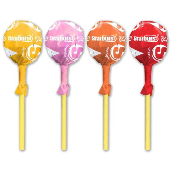 Starburst Pops Lollipops 24g x 4