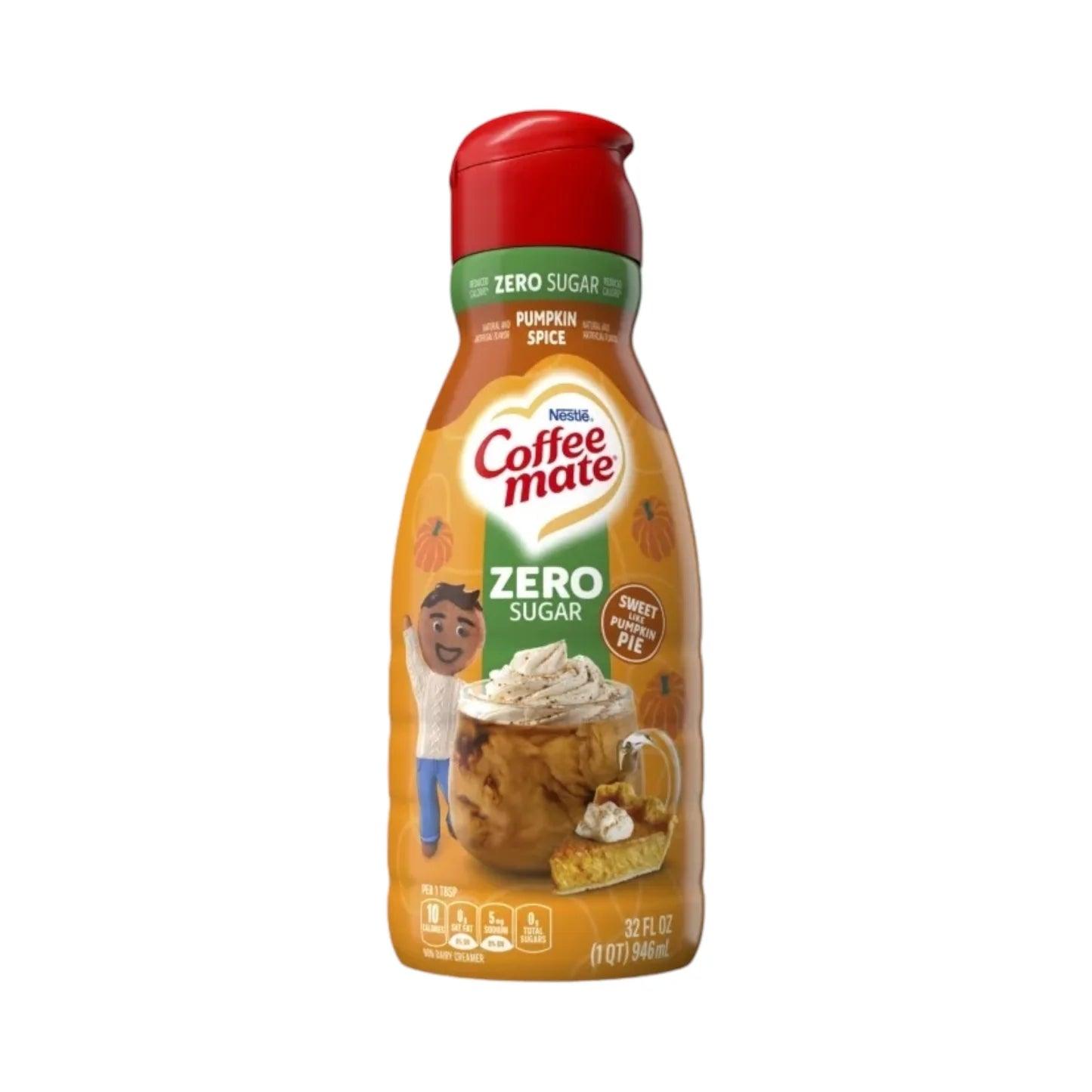 Coffee Mate Pumpkin Spice Zero Sugar Liquid Coffee Creamer (32oz) - Central Sweet Supply