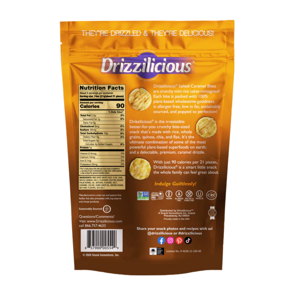 Drizzilicious Salted Caramel Bites (4oz)