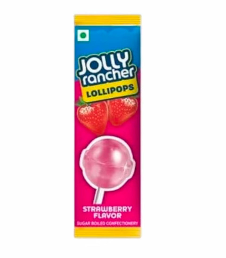 Jolly Rancher Lollipop Strawberry (India) - Central Sweet Supply