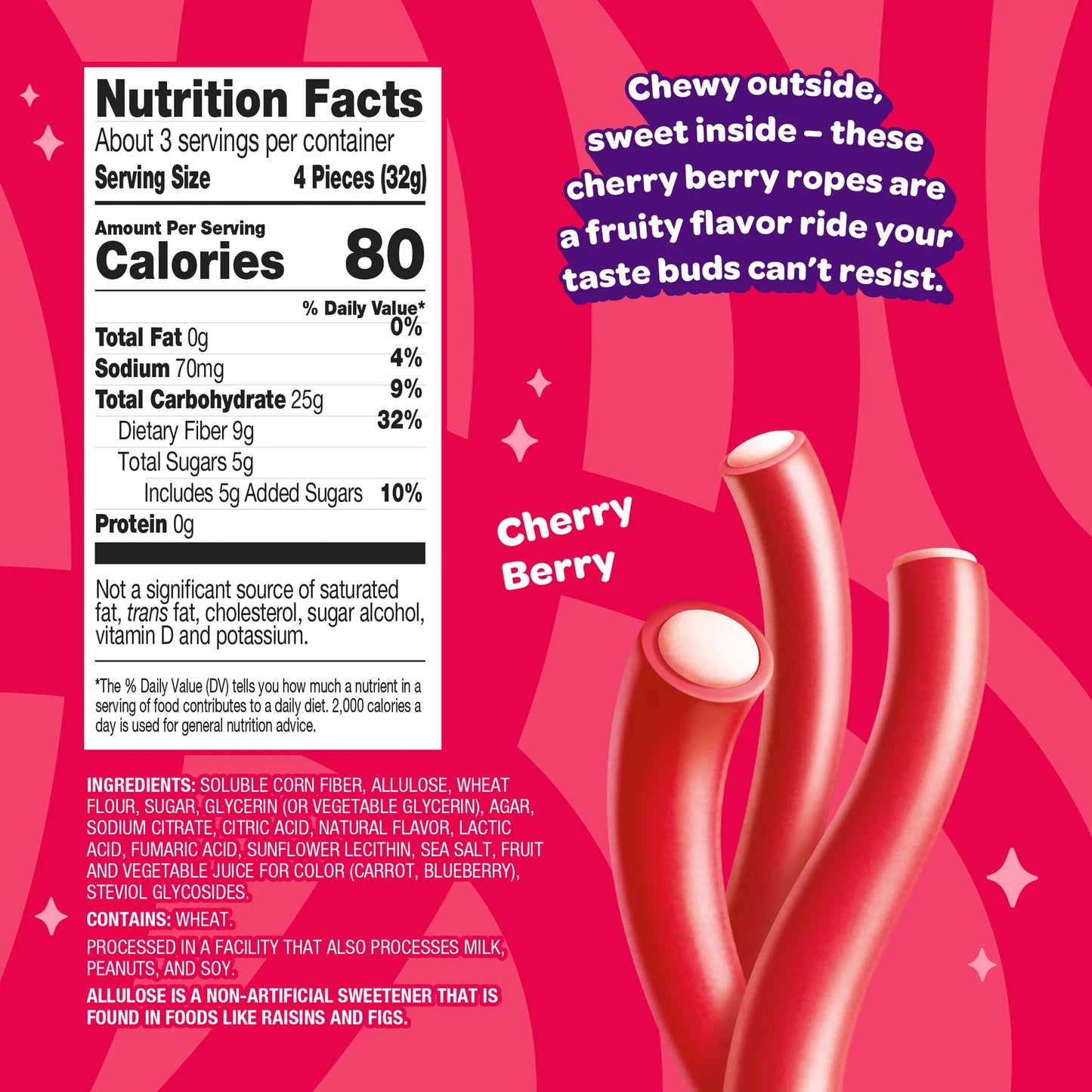 Joyride Cherry Berry Ropes (3.5oz) - Central Sweet Supply