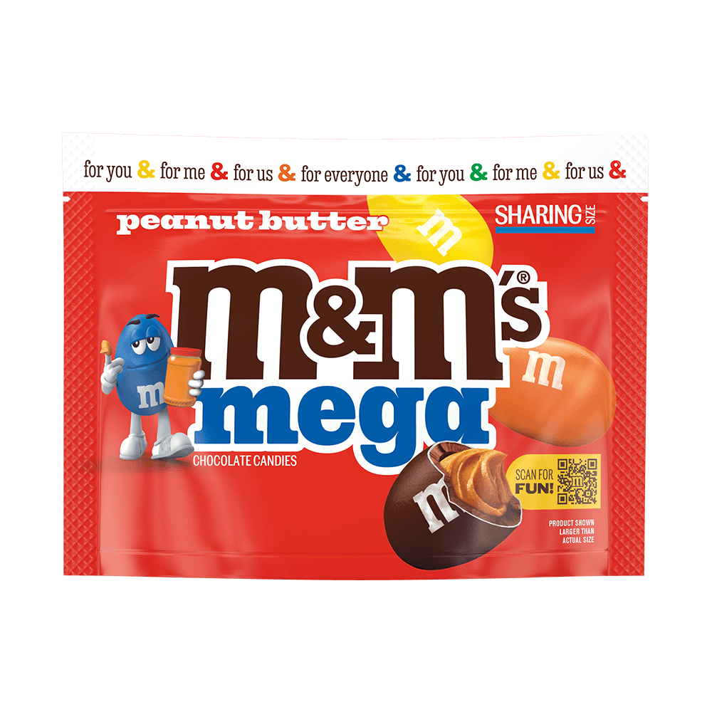 M&Ms Mega Peanut Butter (243g) - Central Sweet Supply