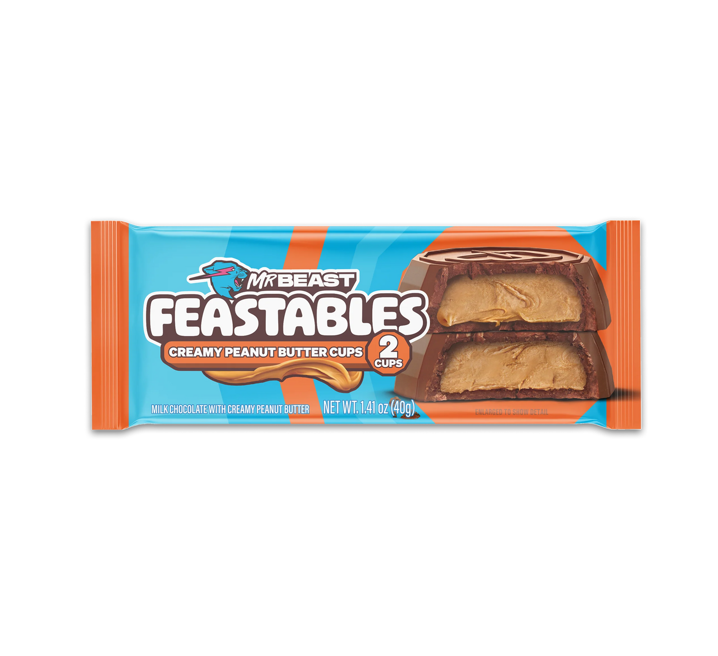 Mr Beast Feastables Peanut Butter Cups (Pack Of 2 Cups) *NEW* - Central Sweet Supply