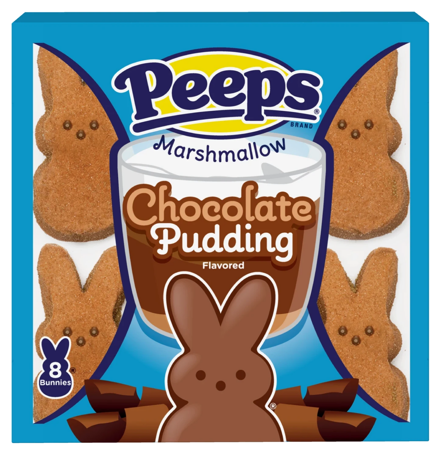 Peeps Marshmallow Bunnies Chocolate Pudding Chicks 8ct (85g) - Central Sweet Supply
