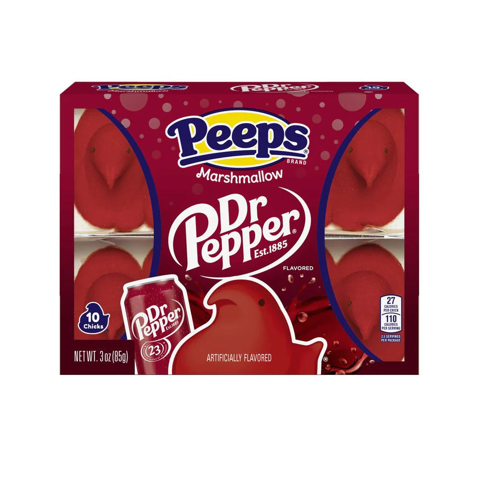 Peeps Marshmallow Bunnies Dr Pepper Chicks 10ct (85g) - Central Sweet Supply