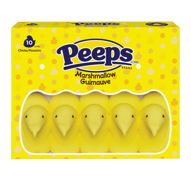 Peeps Marshmallow Bunnies Yellow Chicks 10ct (85g) - Central Sweet Supply