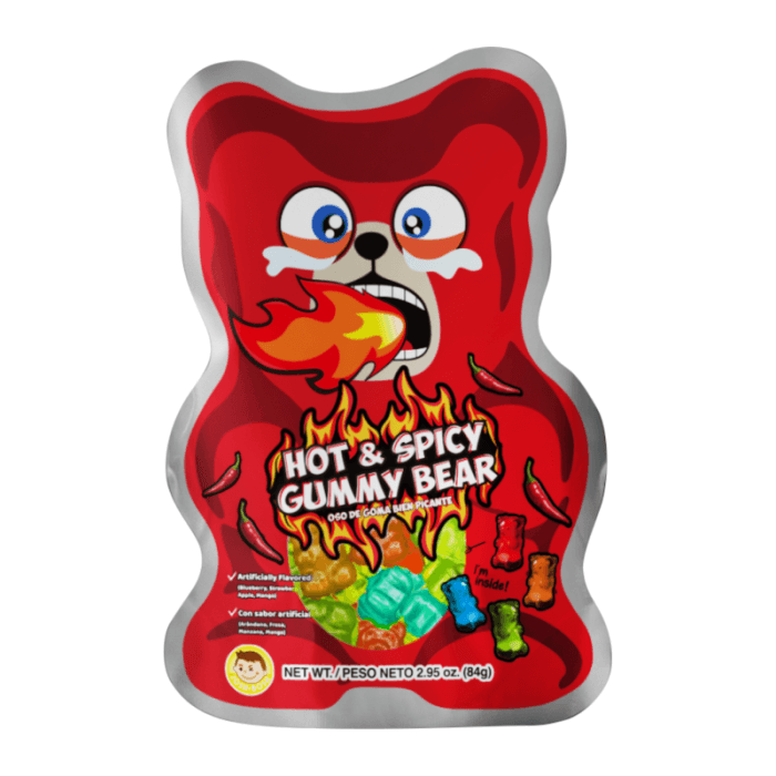 Pocas Hot & Spicy Gummy Bear (84g) - Central Sweet Supply