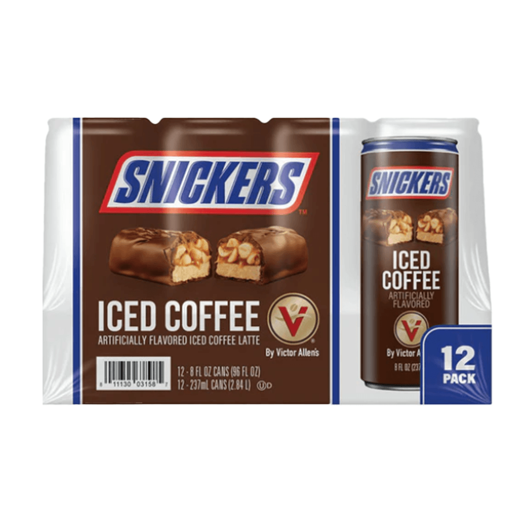 Snickers Iced Coffee Cans Victor Allen’s (237ml x 12) - Central Sweet Supply