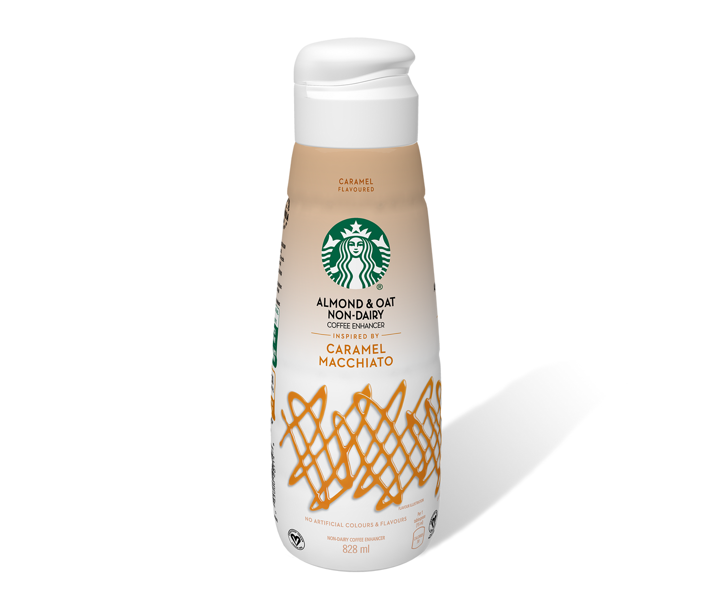 Starbucks Coffee Creamer Almond & Oat Caramel Macchiato (28oz) - Central Sweet Supply