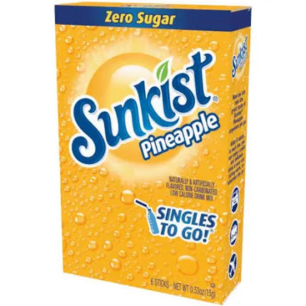 Sunkist Pineapple Drink Mix - 0.53oz - Central Sweet Supply