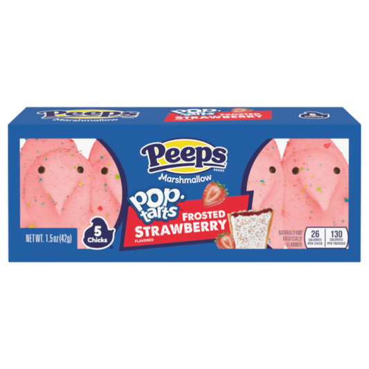 Peeps Marshmallow Pop Tarts Frosted Strawberry 5 Chicks (42g)