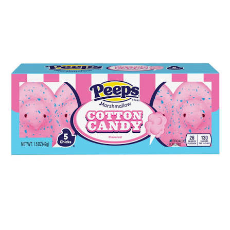 Peeps Marshmallow Cotton Candy 5 Chicks (42g)