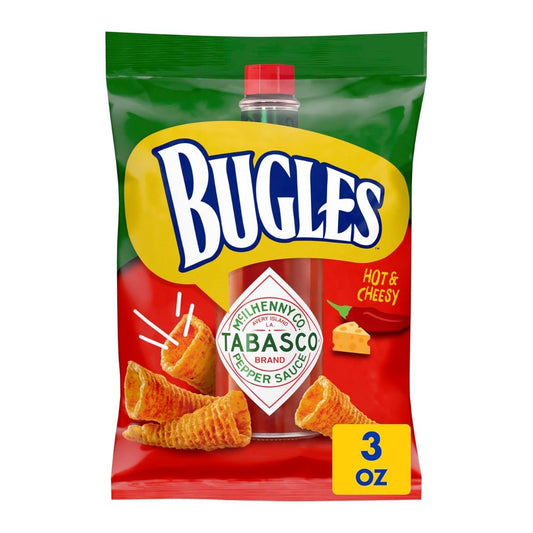 Bugles Tabasco Hot & Cheesy 3oz