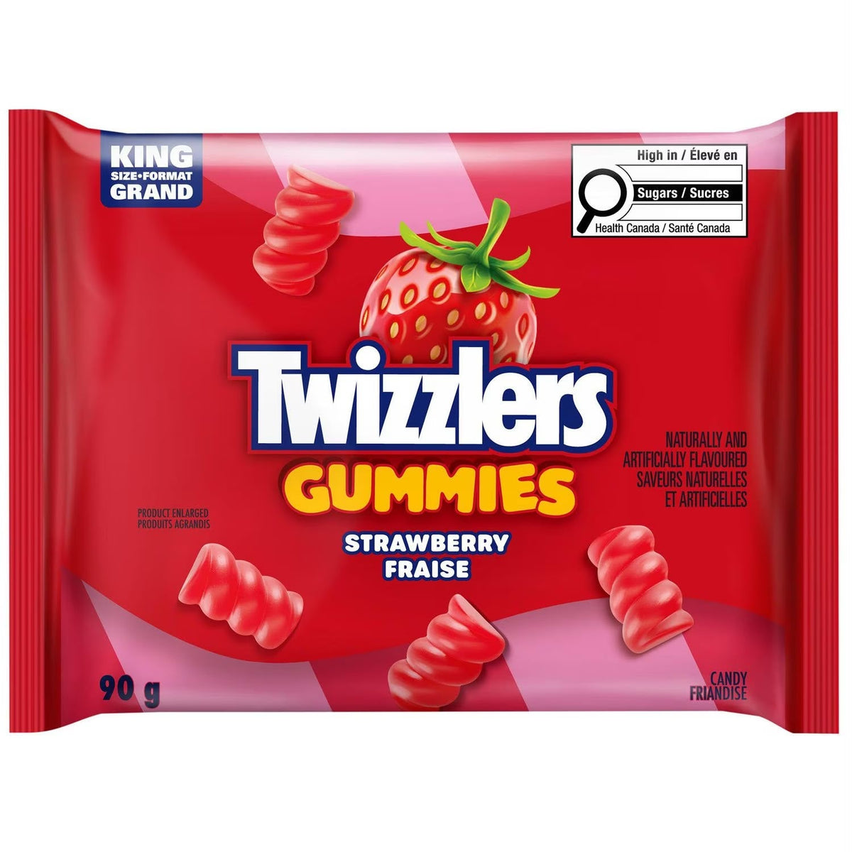 Twizzlers Gummies Strawberry Fraise 90g (Canada)