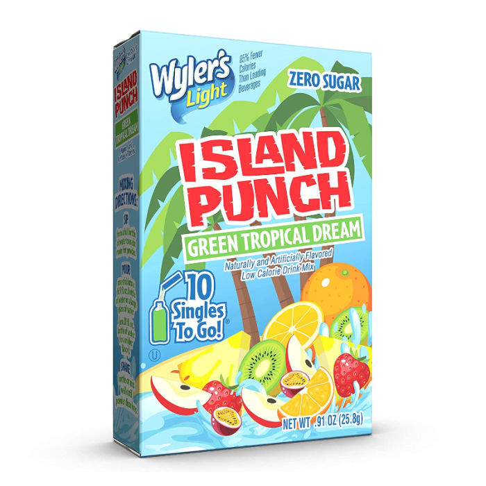 Wyler’s Island Punch Green Tropical Dream Drink Mix 10ct
