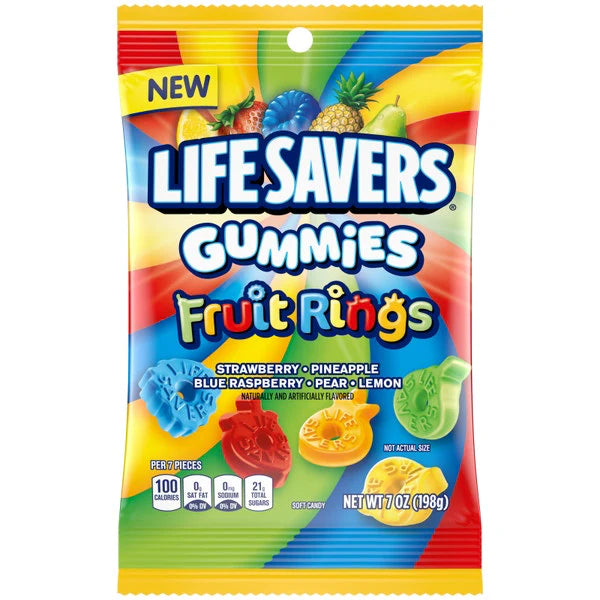 LifeSavers Gummies Fruit Rings 198g