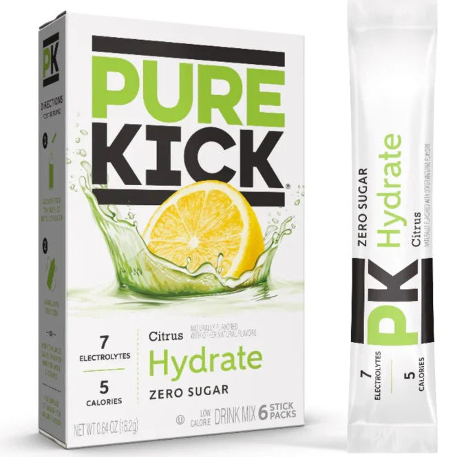 Pure Kick Citrus Hydrate Drink Mix 6ct