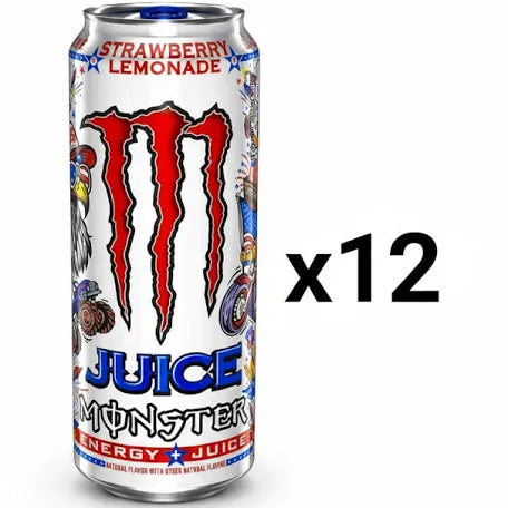 Monster Juice Strawberry Lemonade 473ml x 12