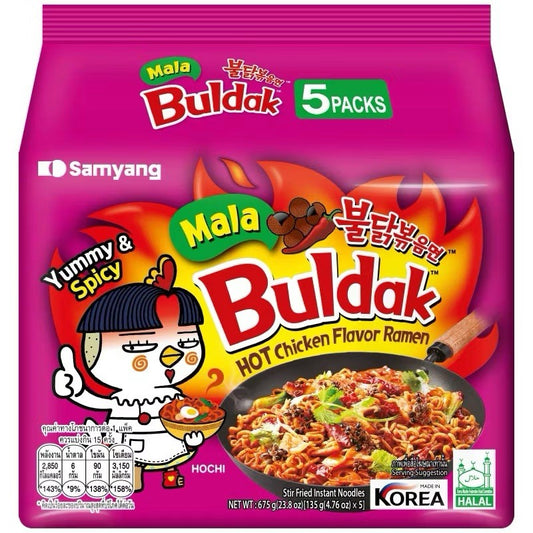 Samyang Buldak Mala (5 Pack) 135g x 5