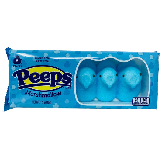 Peeps Easter Marshmallow Chicks Blue 5CT (42g)