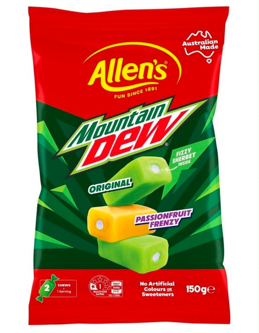 Allen’s Mountain Dew Chews 150g