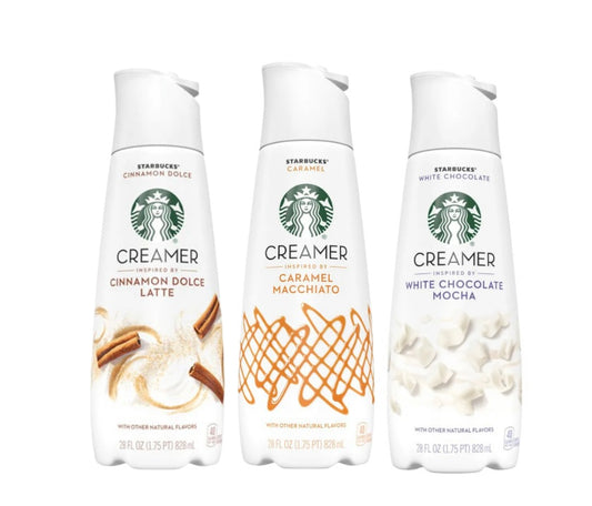 Starbucks Coffee Bundle 828ml x 3 White Chocolate Mocha, Caramel Macchiato & Cinnamon Dolce Latte