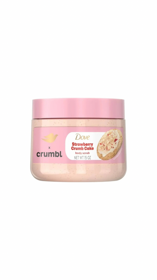 Dove X Crumbl Strawberry Crumb Cale Body Scrub 15oz