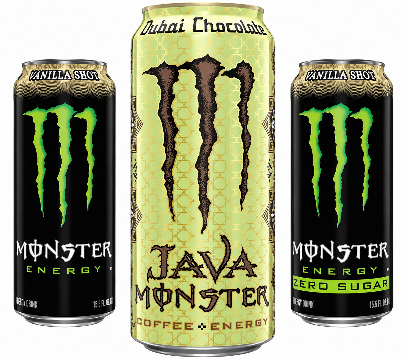 Monster Energy Q3 Bundle 3 x 473ml - Dubai Chocolate, Vanilla Shot & Vanilla Shot Zero (PRE-ORDER)