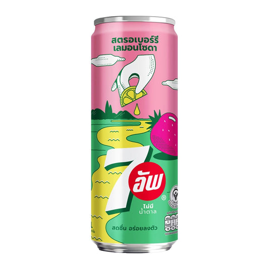 7up Strawberry Lemon Soda (Thailand) 325ml