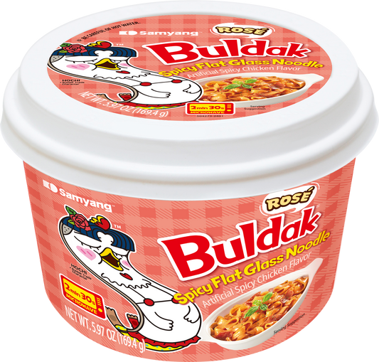 Samyang Buldak Rosé Spicy Flat Glass noodles 169.4g