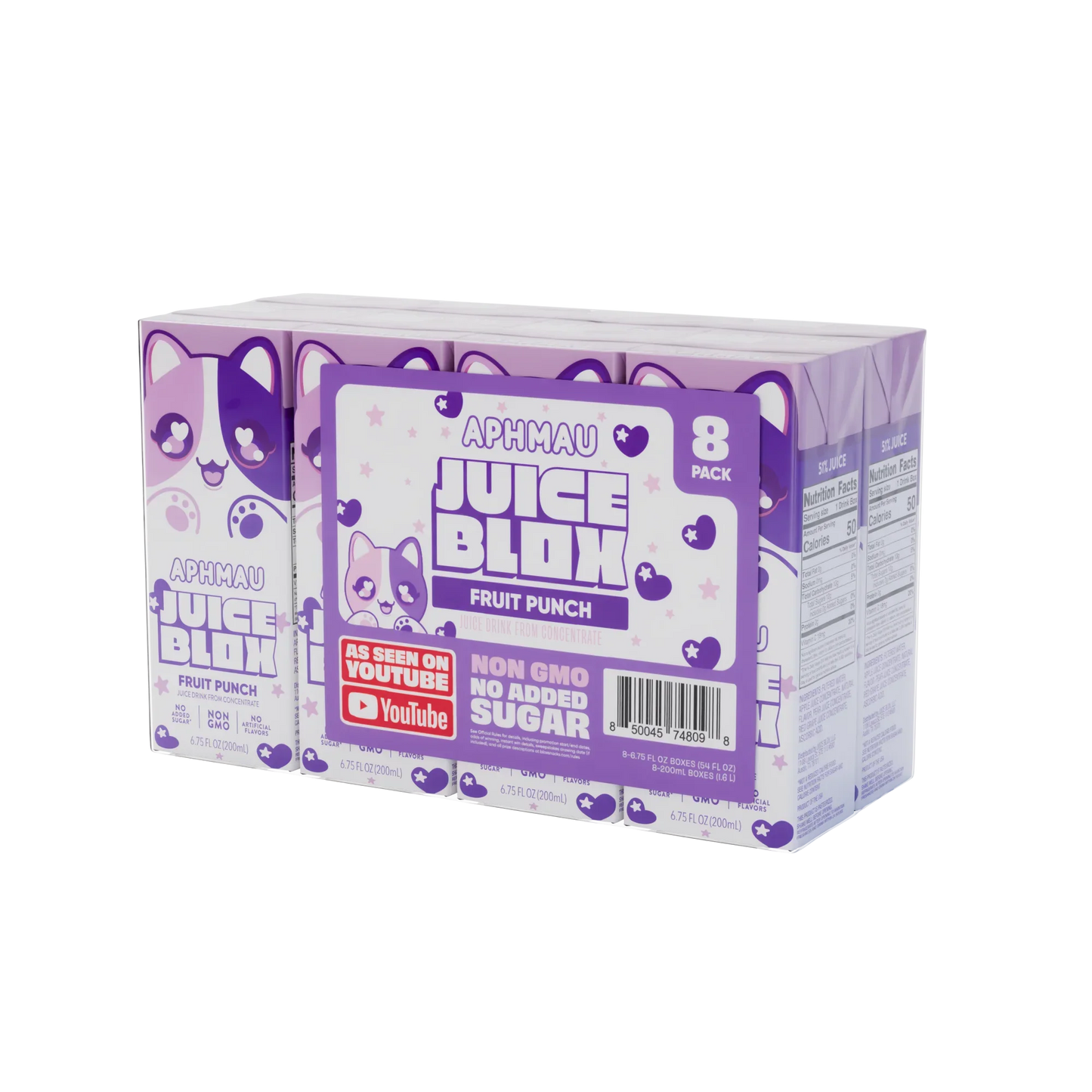JuiceBlox Aphmau Fruit Punch (8 x 200ml)