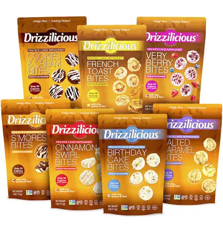 Drizzilicious Mini Rice Cakes Variety Pack 7 x 113g