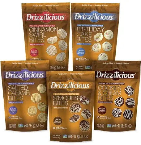 Drizzilicous Mini Rice Cakes Variety Pack 5 x 113g