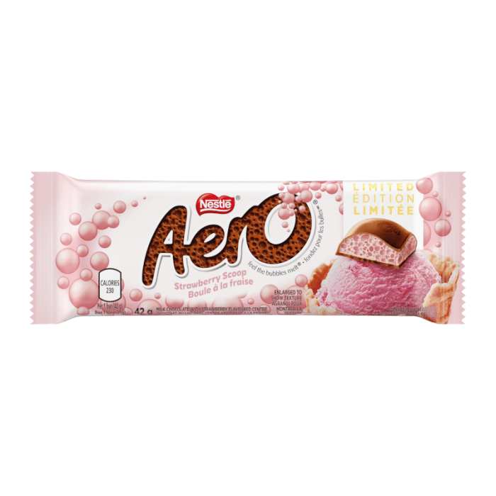 Aero Strawberry Scoop (42g) (Canada) - Central Sweet Supply