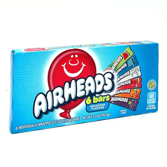 Airheads 6 Bars Assorted Flavours (93.6g) - Central Sweet Supply