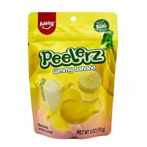 Amos Gummy Peelerz Banana (170g) - Central Sweet Supply