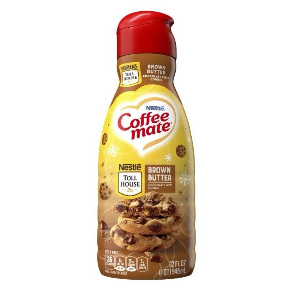 Coffee Mate Brown Butter Liquid Coffee Creamer Flavour Nestle (32oz) - Central Sweet Supply