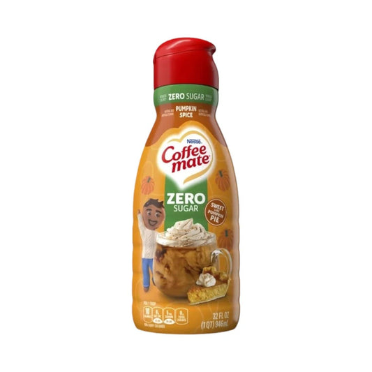 Coffee Mate Pumpkin Spice Zero Sugar Liquid Coffee Creamer (32oz) - Central Sweet Supply