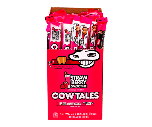 Cow Tales Strawberry Smoothie (28g) - Central Sweet Supply