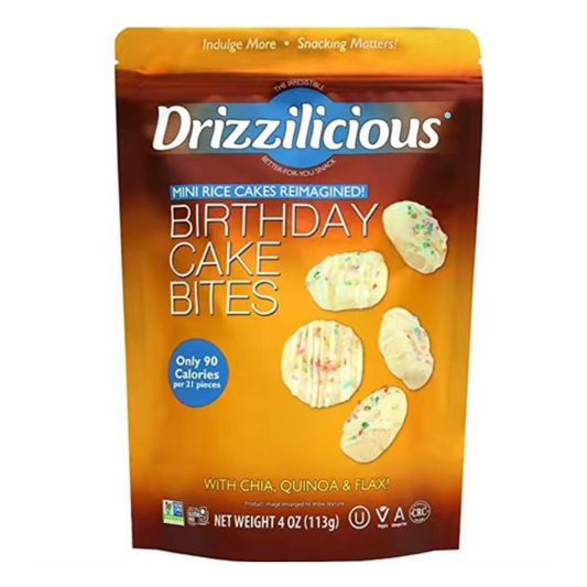 Drizzilicious Birthday Cake Bites (4oz) - Central Sweet Supply